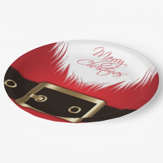 Weihnachten Pappteller (Schrägansicht)