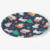 Weihnachten Pappteller (Schrägansicht)