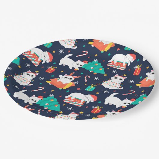 Weihnachten Pappteller (Schrägansicht)