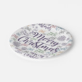 Weihnachten Pappteller (Schrägansicht)