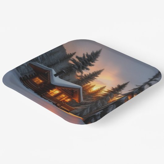 Weihnachten Pappteller (Gewinkelt)