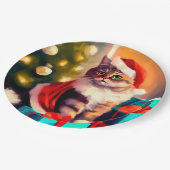 Weihnachten Pappteller (Schrägansicht)