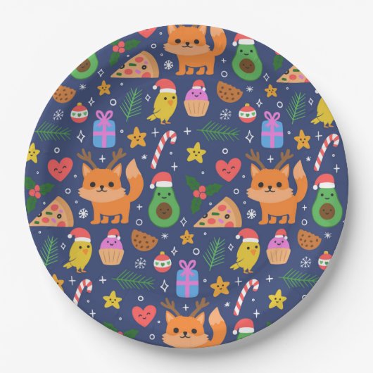 Weihnachten Pappteller (Vorderseite)