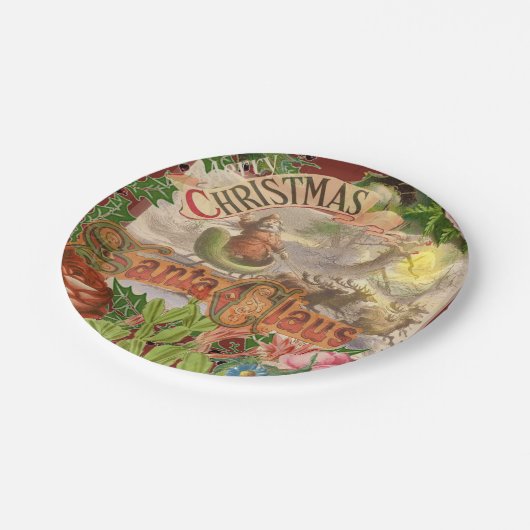 Weihnachten Pappteller (Schrägansicht)