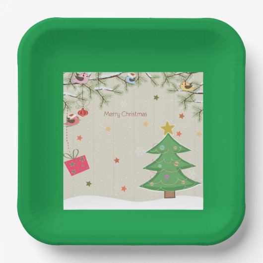 Weihnachten Pappteller (Vorderseite)