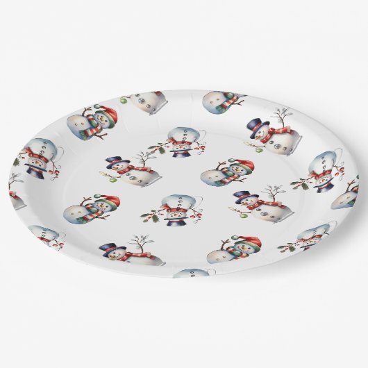 Weihnachten Pappteller (Schrägansicht)