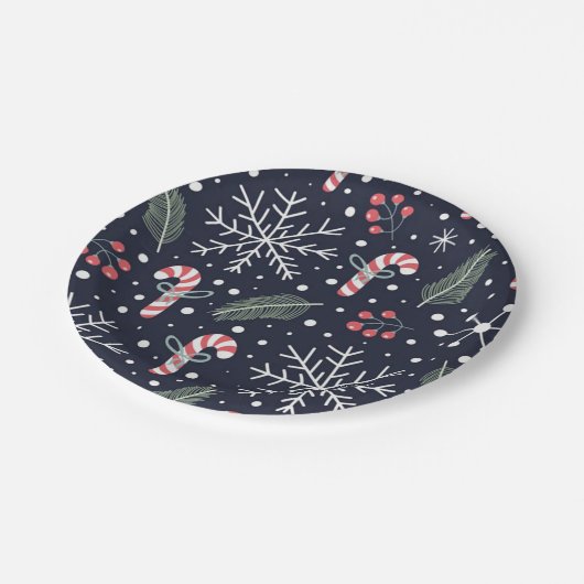 Weihnachten Pappteller (Schrägansicht)