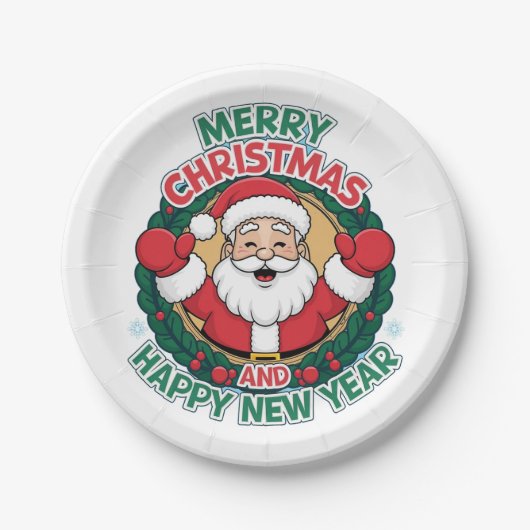Weihnachten Pappteller (Vorderseite)