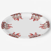 Weihnachten Pappteller (Schrägansicht)