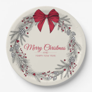 Weihnachten Pappteller