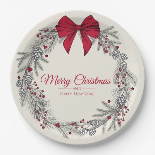 Weihnachten Pappteller (Vorderseite)