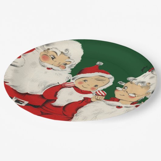 Weihnachten Pappteller (Schrägansicht)