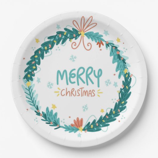 Weihnachten Pappteller (Vorderseite)