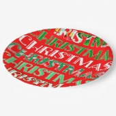 Weihnachten Pappteller (Schrägansicht)