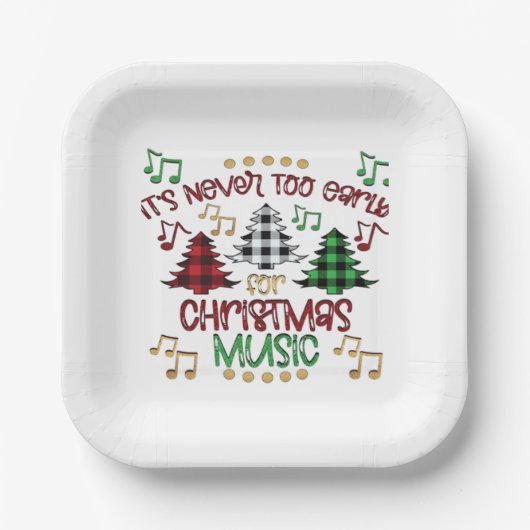 Weihnachten Pappteller (Vorderseite)