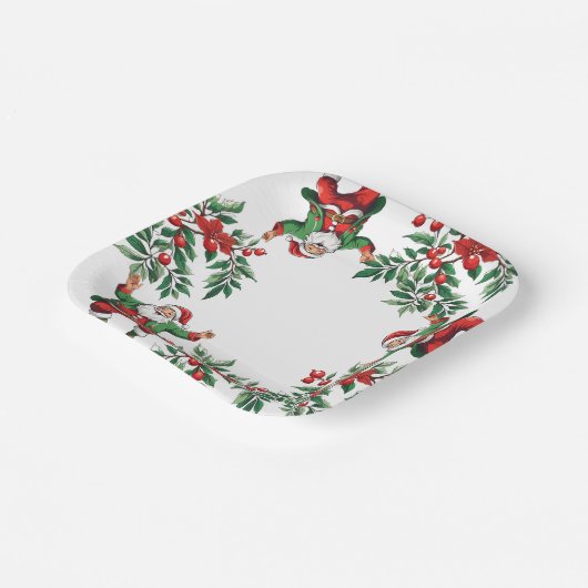 Weihnachten Pappteller (Gewinkelt)