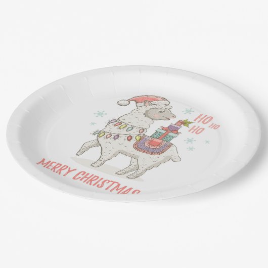 Weihnachten Pappteller (Schrägansicht)