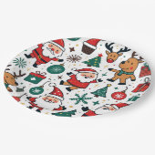 Weihnachten Pappteller (Schrägansicht)