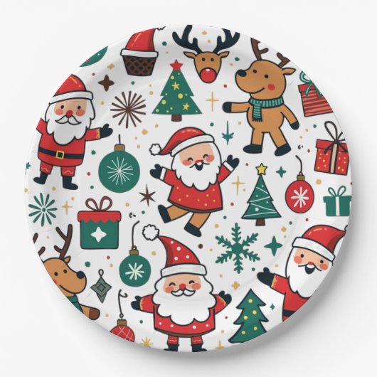 Weihnachten Pappteller (Vorderseite)