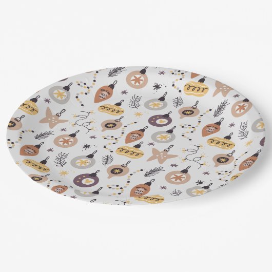 Weihnachten Pappteller (Schrägansicht)