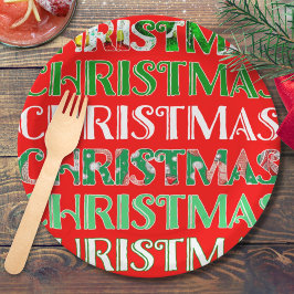 Weihnachten Pappteller