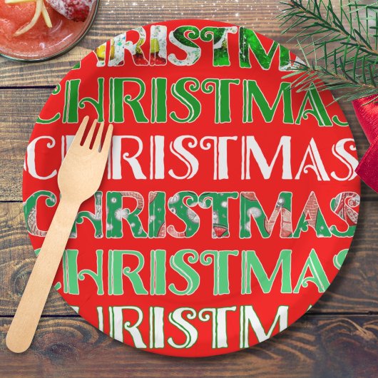 Weihnachten Pappteller