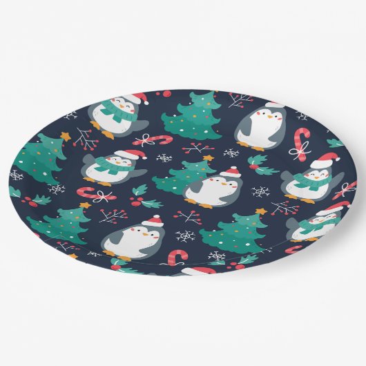 Weihnachten Pappteller (Schrägansicht)