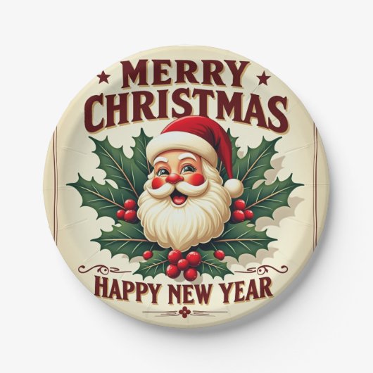 Weihnachten Pappteller (Vorderseite)