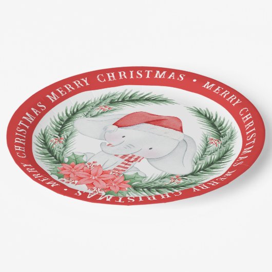 Weihnachten Pappteller (Schrägansicht)