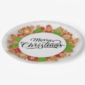 Weihnachten Pappteller (Schrägansicht)