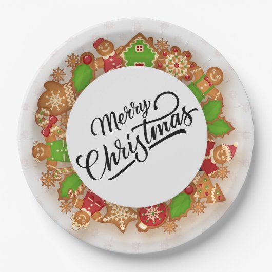 Weihnachten Pappteller (Vorderseite)