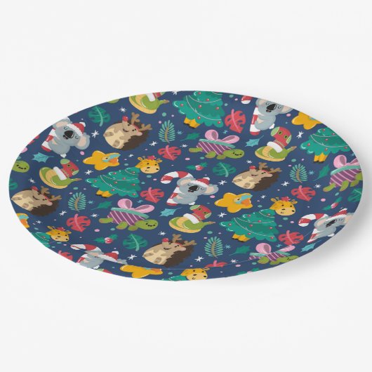 Weihnachten Pappteller (Schrägansicht)