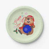 Weihnachten pappteller (Vorderseite)