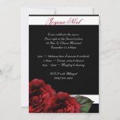 Weihnachten Paris Rose Eiffelturm Weißer Streifen Einladung (Rückseite)