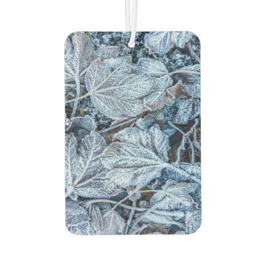 Weihnachten Party Blue Blätter Schnee Urlaub Winte Autolufterfrischer (Rückseite)