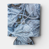 Weihnachten Party Blue Blätter Schnee Urlaub Winte Dosenkühler (Vorderseite)