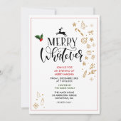 Weihnachten - Party Einladung (Vorderseite)