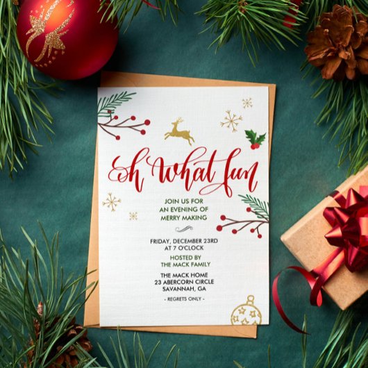 Weihnachten - Party Einladung