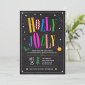 Weihnachten - Party Einladung (Stehend Vorderseite)