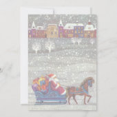 Weihnachten, Party Einladung des Weihnachtsmannes (Rückseite)