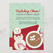 Weihnachten Party Einladung Hot Coco (Vorne/Hinten)