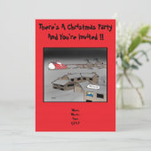 Weihnachten-Party Einladung: Nauty oder Nizza Einladung (Stehend Vorderseite)