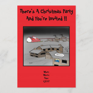 Weihnachten-Party Einladung: Nauty oder Nizza Einladung