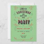 Weihnachten Party Einladung. Personalisieren Einladung (Vorderseite)