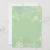 Weihnachten Party Einladung SNOWMAN NIEDLICH (Rückseite)