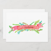 Weihnachten-Party Einladung, Weihnachten Einladung (Vorne/Hinten)