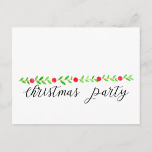 Weihnachten-Party Einladung, Weihnachten Postkarte