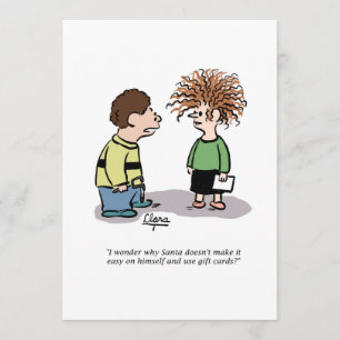 Weihnachten-Party Einladung - Weihnachtsmann und K