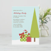 Weihnachten-Party Einladungen (Stehend Vorderseite)