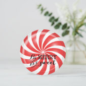 Weihnachten-Party Einladungen| Pfefferminze Einladung (Stehend Vorderseite)